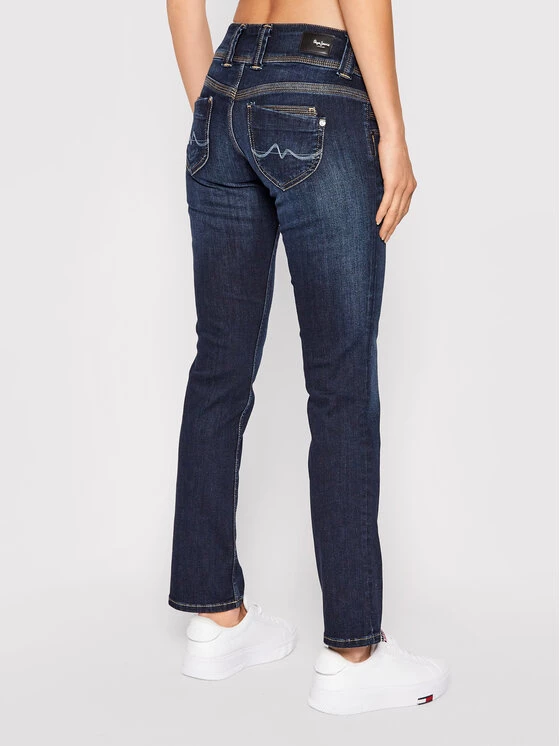 Pepe Jeans Γυναίκες Straight Leg Τζιν Venus PL204175 Σκούρο μπλε Regular Fit 3 Pepe Jeans Γυναίκες Straight Leg Τζιν Venus PL204175 Σκούρο μπλε Regular Fit - Image 3