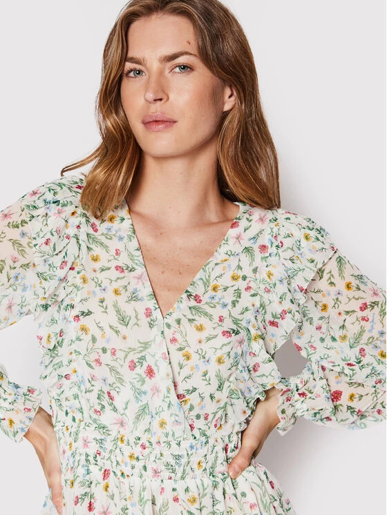 Pepe Jeans Γυναίκες Καλοκαιρινά Φορέματα Φόρεμα καλοκαιρινό Dina PL953098 Μπεζ Regular Fit 4 Pepe Jeans Γυναίκες Καλοκαιρινά Φορέματα Φόρεμα καλοκαιρινό Dina PL953098 Μπεζ Regular Fit - Image 4