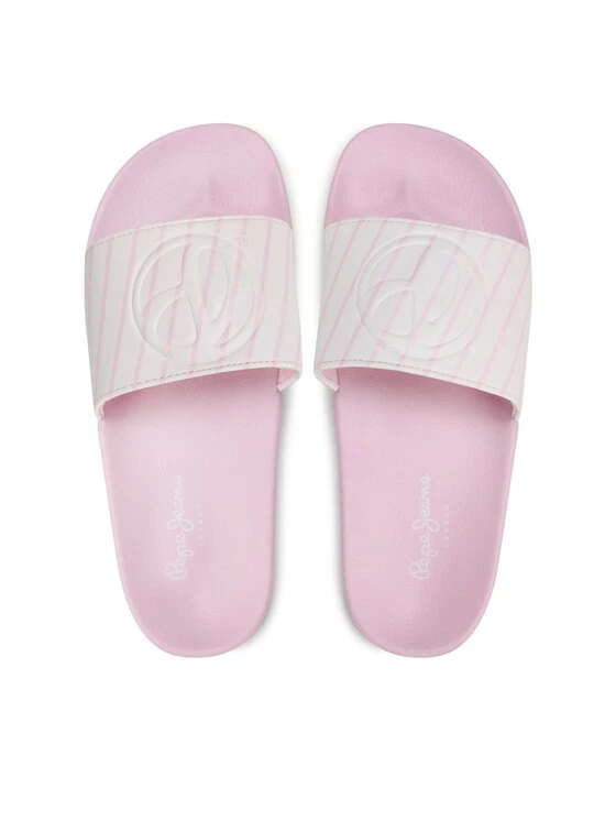 Pepe Jeans Γυναίκες Παντόφλες Slider Hayden PLS70104 Λευκό 6 Pepe Jeans Γυναίκες Παντόφλες Slider Hayden PLS70104 Λευκό - Image 6