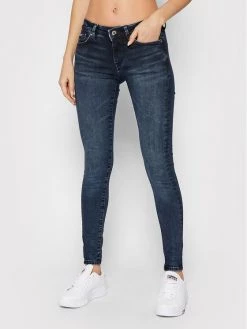 Pepe Jeans Γυναίκες Τζιν Pixie PL204169 Σκούρο μπλε Skinny Fit