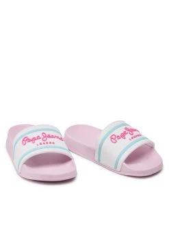 Pepe Jeans Γυναίκες Παντόφλες Slider Logo Girl PGS70045 Λευκό -Pepe Jeans Κατάστημα unnamed file 2419