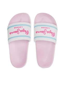 Pepe Jeans Γυναίκες Παντόφλες Slider Logo Girl PGS70045 Λευκό -Pepe Jeans Κατάστημα unnamed file 2420