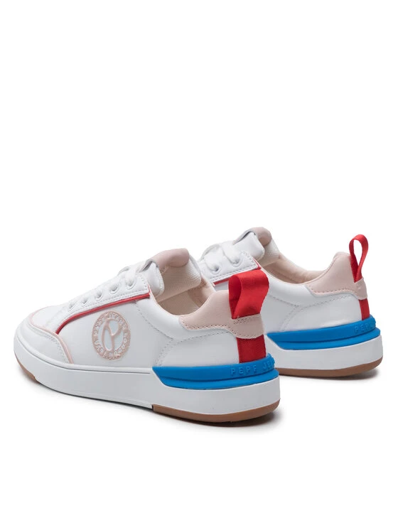 Pepe Jeans Γυναίκες Αθλητικά Baxter Patch Girl PGS30539 Λευκό 3 Pepe Jeans Γυναίκες Αθλητικά Baxter Patch Girl PGS30539 Λευκό - Image 3