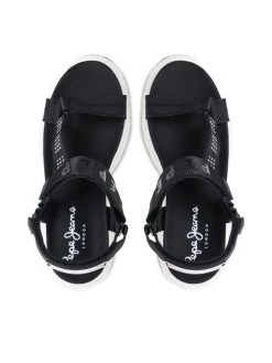 Pepe Jeans Γυναίκες Σανδάλια Grub Logo PLS90566 Μαύρο -Pepe Jeans Κατάστημα unnamed file 2492