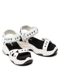Pepe Jeans Γυναίκες Σανδάλια Grub Star PLS90567 Λευκό -Pepe Jeans Κατάστημα unnamed file 2497