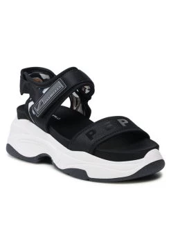 Pepe Jeans Γυναίκες Σανδάλια Grub Zebra PLS90565 Μαύρο