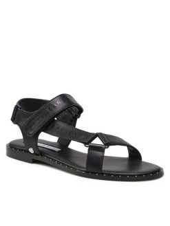 Pepe Jeans Γυναίκες Σανδάλια Hayes Logo PLS90546 Μαύρο