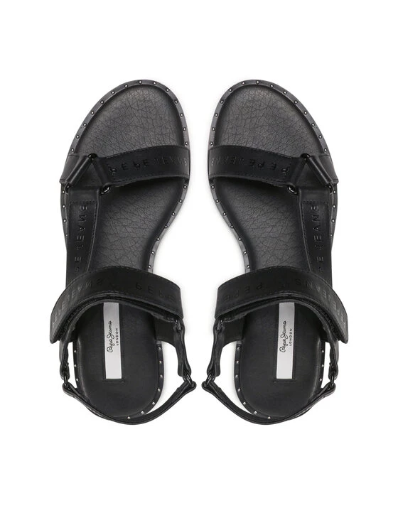 Pepe Jeans Γυναίκες Σανδάλια Hayes Logo PLS90546 Μαύρο 6 Pepe Jeans Γυναίκες Σανδάλια Hayes Logo PLS90546 Μαύρο - Image 6