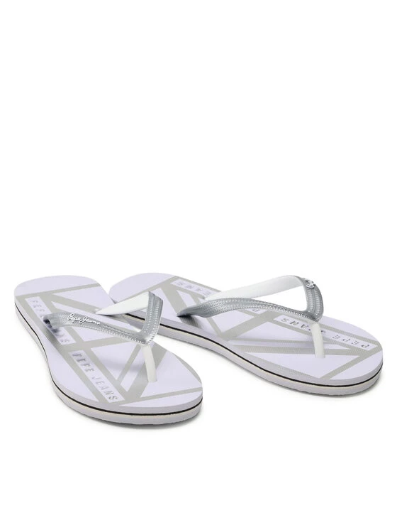 Pepe Jeans Γυναίκες Σαγιονάρες Rake Flag PLS70122 Ασημί 5 Pepe Jeans Γυναίκες Σαγιονάρες Rake Flag PLS70122 Ασημί - Image 5