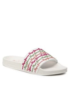 Pepe Jeans Γυναίκες Παντόφλες Slider Colors PLS70110 Λευκό