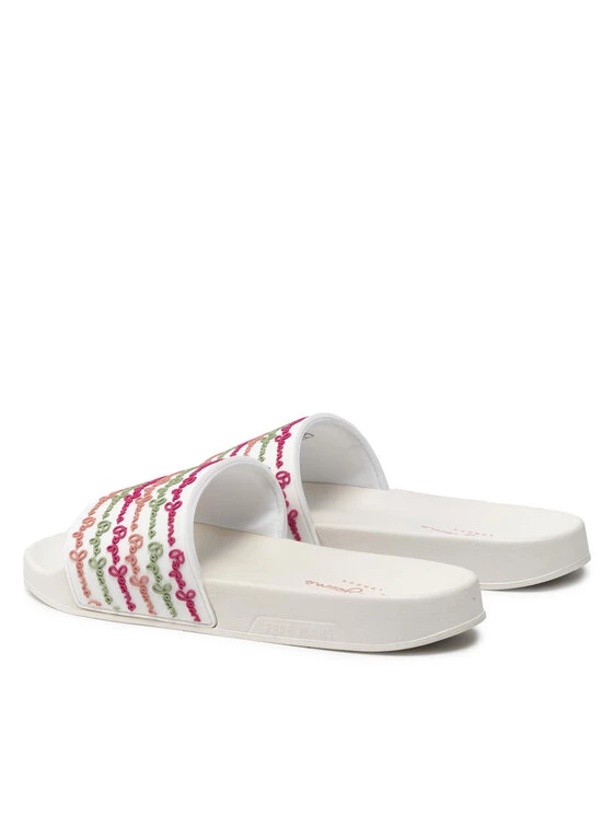 Pepe Jeans Γυναίκες Παντόφλες Slider Colors PLS70110 Λευκό 3 Pepe Jeans Γυναίκες Παντόφλες Slider Colors PLS70110 Λευκό - Image 3