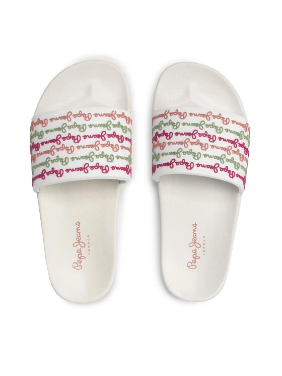 Pepe Jeans Γυναίκες Παντόφλες Slider Colors PLS70110 Λευκό 6 Pepe Jeans Γυναίκες Παντόφλες Slider Colors PLS70110 Λευκό - Image 6