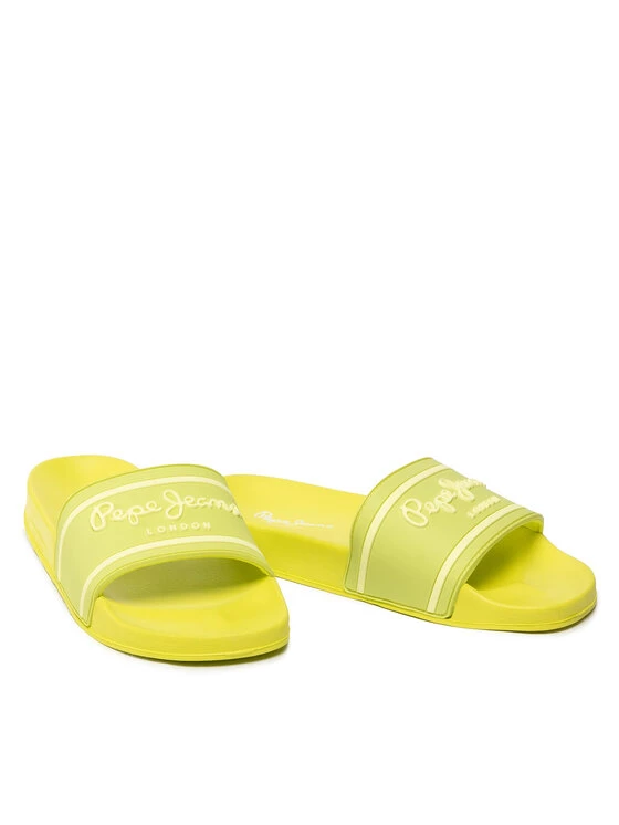 Pepe Jeans Γυναίκες Παντόφλες Slider Logo Woman PLS70112 Πράσινο 5 Pepe Jeans Γυναίκες Παντόφλες Slider Logo Woman PLS70112 Πράσινο - Image 5