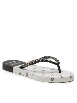 Pepe Jeans Γυναίκες Σαγιονάρες Rake Preppy PLS70114 Μαύρο