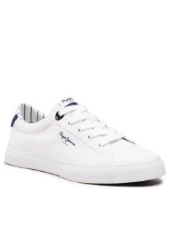 Pepe Jeans Γυναίκες Κλειστά Παπούτσια Πάνινα παπούτσια Kenton Bass PLS31293 Λευκό