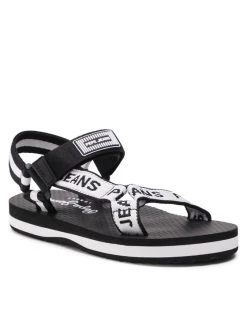 Pepe Jeans Γυναίκες Σανδάλια Pool W Logo PLS90510 Μαύρο