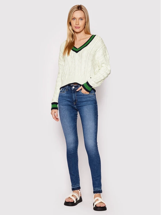 Pepe Jeans Γυναίκες Πουλόβερ Beau PL701865 Λευκό Regular Fit 2 Pepe Jeans Γυναίκες Πουλόβερ Beau PL701865 Λευκό Regular Fit - Image 2