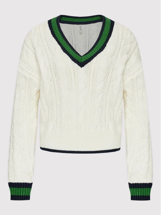 Pepe Jeans Γυναίκες Πουλόβερ Beau PL701865 Λευκό Regular Fit 5 Pepe Jeans Γυναίκες Πουλόβερ Beau PL701865 Λευκό Regular Fit - Image 5