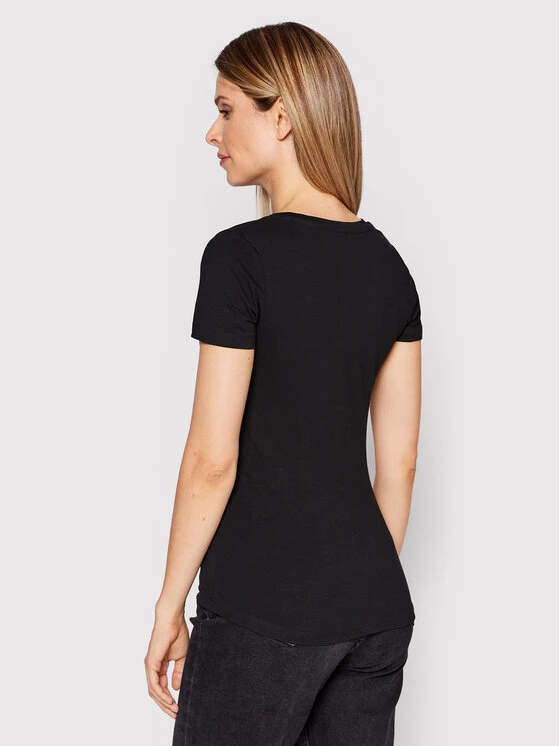 Pepe Jeans Γυναίκες T-shirts T-Shirt New Virginia PL505202 Μαύρο Slim Fit 3 Pepe Jeans Γυναίκες T-shirts T-Shirt New Virginia PL505202 Μαύρο Slim Fit - Image 3