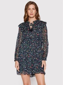 Pepe Jeans Γυναίκες Καλοκαιρινά Φορέματα Φόρεμα καλοκαιρινό Demi PL953096 Σκούρο μπλε Regular Fit