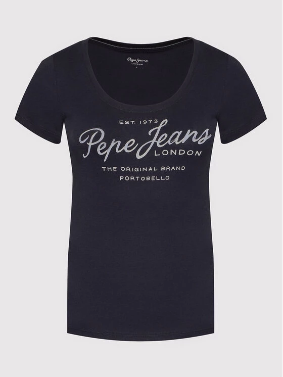 Pepe Jeans Γυναίκες T-shirts T-Shirt Baia PL505123 Σκούρο μπλε Regular Fit 5 Pepe Jeans Γυναίκες T-shirts T-Shirt Baia PL505123 Σκούρο μπλε Regular Fit - Image 5
