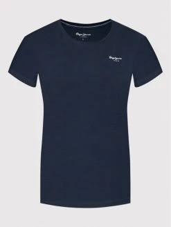 Pepe Jeans Γυναίκες T-shirts T-Shirt Bellrose PL505051 Σκούρο μπλε Slim Fit -Pepe Jeans Κατάστημα unnamed file 3023