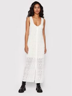 Pepe Jeans Γυναίκες Καλοκαιρινά Φορέματα Φόρεμα καλοκαιρινό Patty PL701851 Λευκό Slim Fit