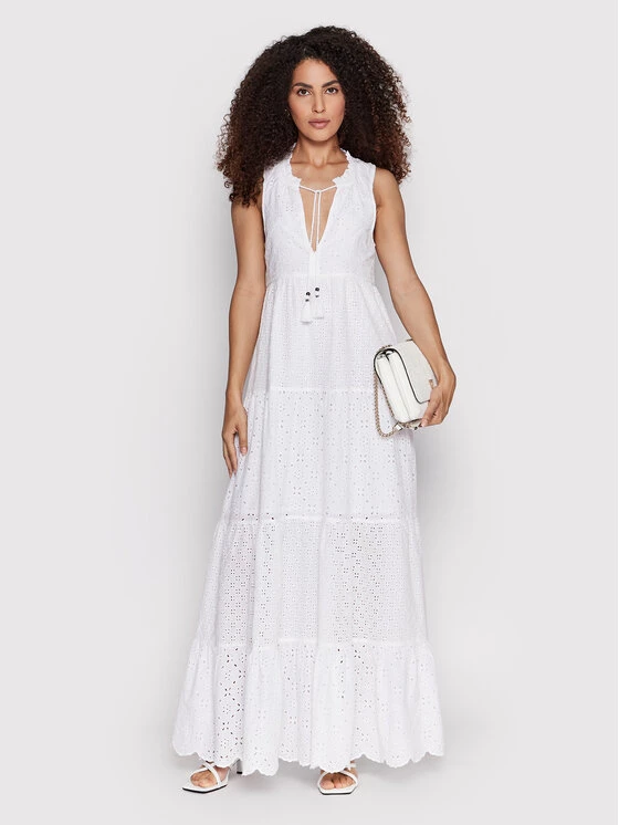 Pepe Jeans Γυναίκες Καλοκαιρινά Φορέματα Φόρεμα καλοκαιρινό Nathan PL953053 Λευκό Regular Fit 2 Pepe Jeans Γυναίκες Καλοκαιρινά Φορέματα Φόρεμα καλοκαιρινό Nathan PL953053 Λευκό Regular Fit - Image 2