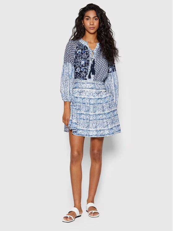 Pepe Jeans Γυναίκες Καλοκαιρινά Φορέματα Φόρεμα καλοκαιρινό Jess PL953041 Μπλε Regular Fit 2 Pepe Jeans Γυναίκες Καλοκαιρινά Φορέματα Φόρεμα καλοκαιρινό Jess PL953041 Μπλε Regular Fit - Image 2