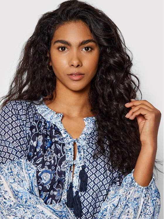 Pepe Jeans Γυναίκες Καλοκαιρινά Φορέματα Φόρεμα καλοκαιρινό Jess PL953041 Μπλε Regular Fit 4 Pepe Jeans Γυναίκες Καλοκαιρινά Φορέματα Φόρεμα καλοκαιρινό Jess PL953041 Μπλε Regular Fit - Image 4