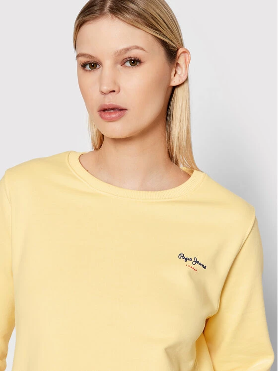Pepe Jeans Γυναίκες Μπλούζες Μπλούζα Calista PL581189 Κίτρινο Regular Fit 4 Pepe Jeans Γυναίκες Μπλούζες Μπλούζα Calista PL581189 Κίτρινο Regular Fit - Image 4