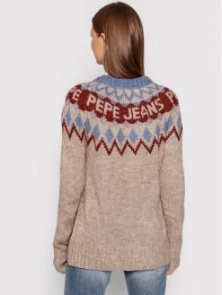 Pepe Jeans Γυναίκες Πουλόβερ Paige PL701793 Καφέ Regular Fit -Pepe Jeans Κατάστημα unnamed file 3118