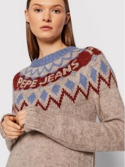 Pepe Jeans Γυναίκες Πουλόβερ Paige PL701793 Καφέ Regular Fit -Pepe Jeans Κατάστημα unnamed file 3119