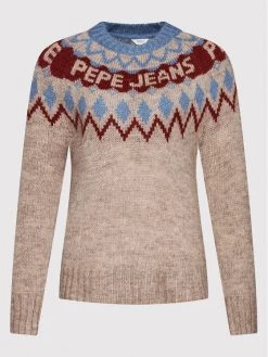 Pepe Jeans Γυναίκες Πουλόβερ Paige PL701793 Καφέ Regular Fit -Pepe Jeans Κατάστημα unnamed file 3120