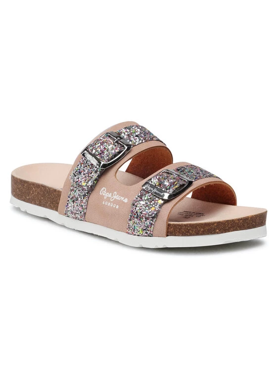 Pepe Jeans Γυναίκες Παντόφλες Bio Pala Glitter PGS90168 Μπεζ 1 Pepe Jeans Γυναίκες Παντόφλες Bio Pala Glitter PGS90168 Μπεζ