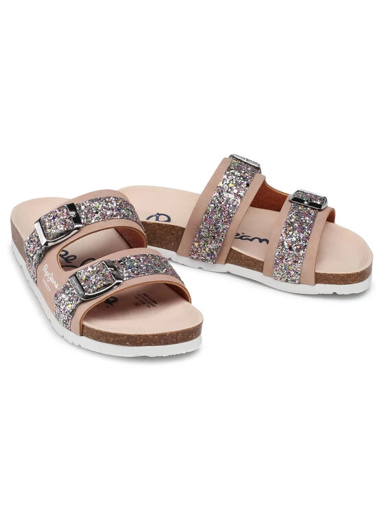 Pepe Jeans Γυναίκες Παντόφλες Bio Pala Glitter PGS90168 Μπεζ 5 Pepe Jeans Γυναίκες Παντόφλες Bio Pala Glitter PGS90168 Μπεζ - Image 5