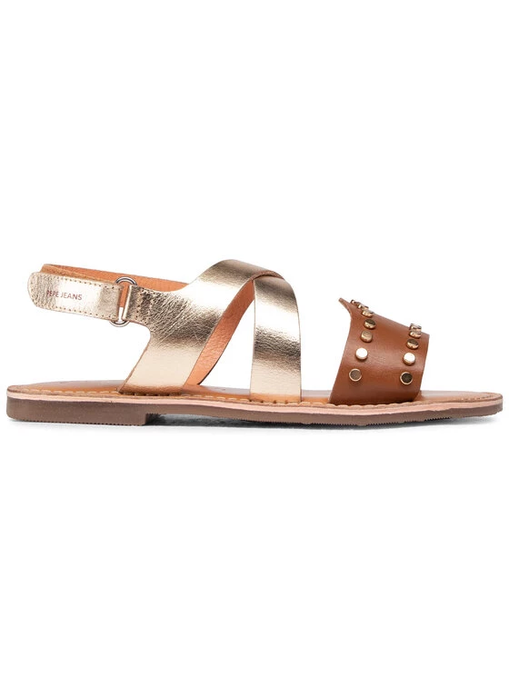 Pepe Jeans Γυναίκες Σανδάλια Mandy Studs PGS90173 Χρυσό 2 Pepe Jeans Γυναίκες Σανδάλια Mandy Studs PGS90173 Χρυσό - Image 2