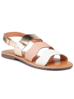 Pepe Jeans Γυναίκες Σανδάλια Mandy 3 Waves PGS90172 Χρυσό