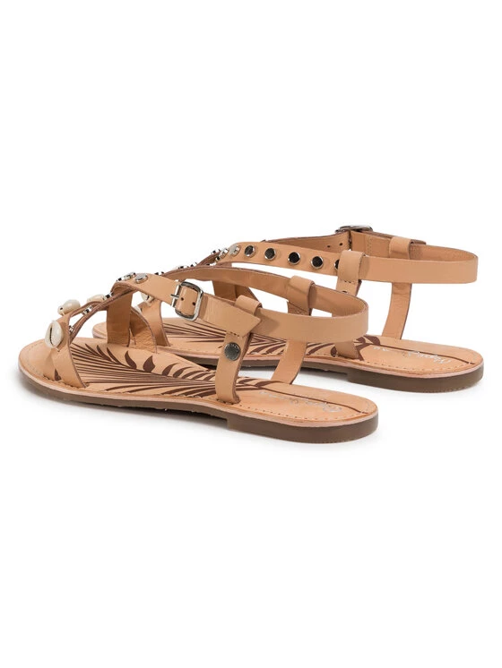 Pepe Jeans Γυναίκες Σανδάλια March Sea PLS90449 Μπεζ 3 Pepe Jeans Γυναίκες Σανδάλια March Sea PLS90449 Μπεζ - Image 3