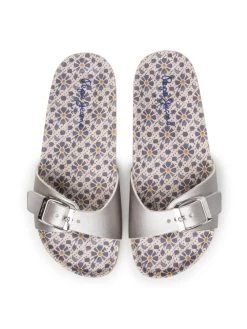 Pepe Jeans Γυναίκες Παντόφλες Bio Print PGS90151 Ασημί -Pepe Jeans Κατάστημα unnamed file 3233