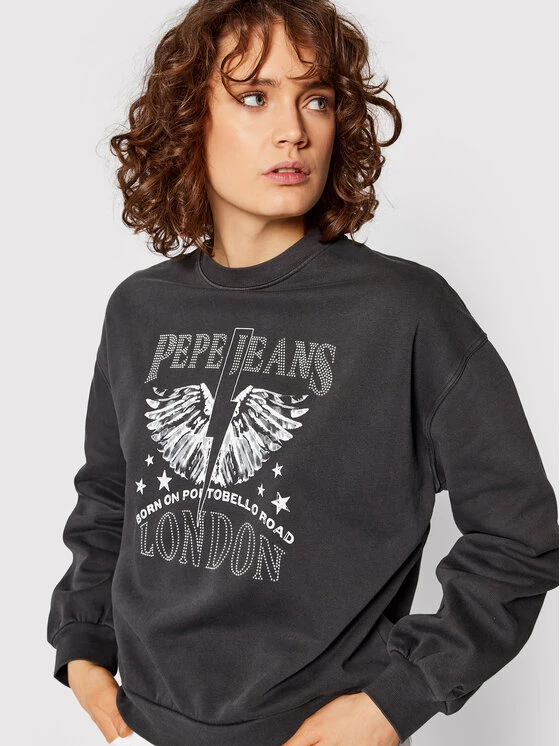 Pepe Jeans Γυναίκες Μπλούζες Μπλούζα Candence PL581188 Μαύρο Relaxed Fit 4 Pepe Jeans Γυναίκες Μπλούζες Μπλούζα Candence PL581188 Μαύρο Relaxed Fit - Image 4