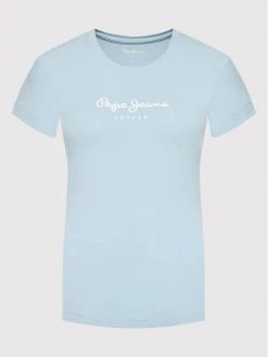 Pepe Jeans Γυναίκες T-shirts T-Shirt New Virgina PL505202 Μπλε Slim Fit -Pepe Jeans Κατάστημα unnamed file 356