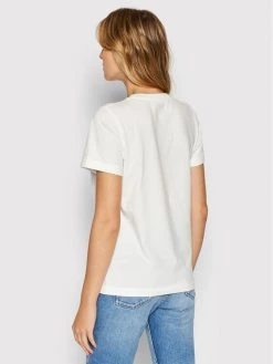 Pepe Jeans Γυναίκες T-shirts T-Shirt Camille PL505147 Λευκό Regular Fit -Pepe Jeans Κατάστημα unnamed file 369