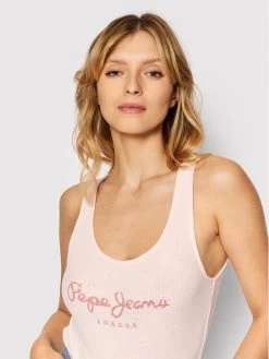 Pepe Jeans Γυναίκες Tops Τοπ Dunia PL505064 Ροζ Regular Fit -Pepe Jeans Κατάστημα unnamed file 375