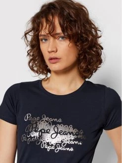 Pepe Jeans Γυναίκες T-shirts T-Shirt Anna PL505121 Σκούρο μπλε Regular Fit 8 Pepe Jeans Γυναίκες T-shirts T-Shirt Anna PL505121 Σκούρο μπλε Regular Fit -Pepe Jeans Κατάστημα unnamed file 385