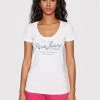 Pepe Jeans Γυναίκες T-shirts T-Shirt Baia PL505123 Λευκό Regular Fit