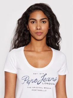 Pepe Jeans Γυναίκες T-shirts T-Shirt Baia PL505123 Λευκό Regular Fit 8 Pepe Jeans Γυναίκες T-shirts T-Shirt Baia PL505123 Λευκό Regular Fit -Pepe Jeans Κατάστημα unnamed file 395