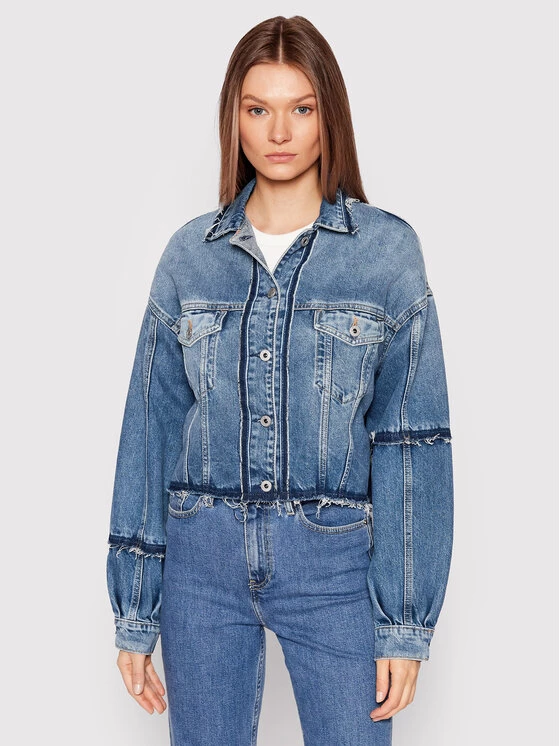 Pepe Jeans Γυναίκες Τζιν Μπουφάν Τζιν μπουφάν Sage Reclaim PL402062 Μπλε Relaxed Fit 1 Pepe Jeans Γυναίκες Τζιν Μπουφάν Τζιν μπουφάν Sage Reclaim PL402062 Μπλε Relaxed Fit