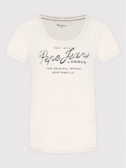 Pepe Jeans Γυναίκες T-shirts T-Shirt Baia PL505123 Ροζ Regular Fit -Pepe Jeans Κατάστημα unnamed file 411
