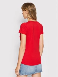 Pepe Jeans Γυναίκες T-shirts T-Shirt Bellrose PL505051 Κόκκινο Slim Fit -Pepe Jeans Κατάστημα unnamed file 424